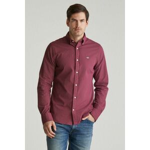 ING GANT SLIM MICRO PRINT SHIRT WINE RED kép