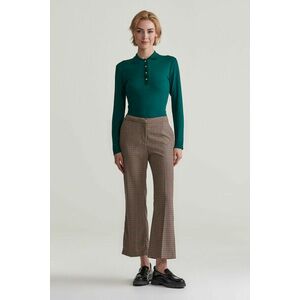 NADRÁG GANT CROPPED SLACKS DARK KHAKI kép