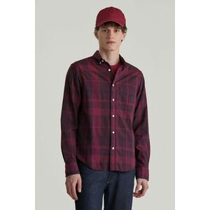 ING GANT REG GMNT DYED CHECK SHIRT RICH WINE kép