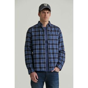 ING GANT REG HERRINGBONE CHECK SHIRT EVENING BLUE kép