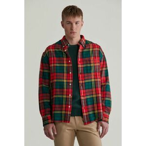 ING GANT REL TWILL TARTAN SHIRT BRIGHT RED kép