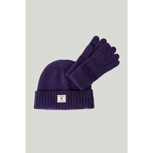 SAPKA ÉS KESZTŰ SZETT GANT BEANIE GLOVES GIFT SET PANSY PURPLE kép