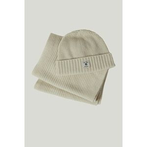 KÉSZLET SAPKA ÉS SÁL GANT BEANIE SCARF GIFT SET CREAM kép