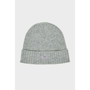 SAPKA GANT UNISEX. SHIELD WOOL BEANIE GREY MELANGE kép