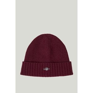 SAPKA GANT UNISEX. SHIELD WOOL BEANIE WINE RED kép