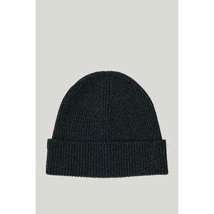 SAPKA GANT FINE KNITTED WOOL BEANIE CHARCOAL MELANGE kép