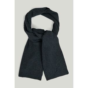 SÁL GANT FINE KNIT WOOL SCARF CHARCOAL MELANGE kép