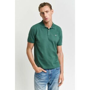 PÓLÓ GANT REG SHIELD SS PIQUE POLO WOODY GREEN kép