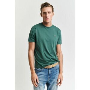 PÓLÓ GANT REG SHIELD SS T-SHIRT WOODY GREEN kép