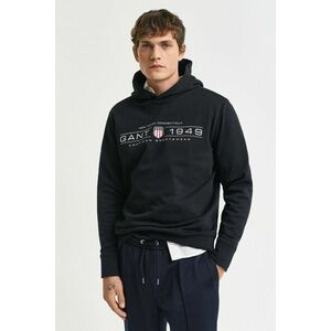 MELEGÍTŐ FELSŐ GANT GRAPHIC HOODIE BLACK kép