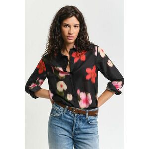 ING GANT REG FLORAL CTN SILK SHIRT BLACK kép