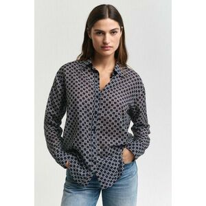 ING GANT REL GEOMETRIC CTN SILK SHIRT EVENING BLUE kép