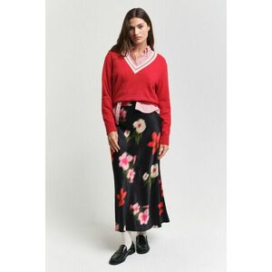 SZOKNYA GANT MIDI FLORAL PRINT A-LINE SKIRT BLACK kép