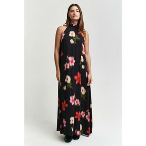 RUHA GANT FLORAL PRINT HALTERNECK DRESS BLACK kép