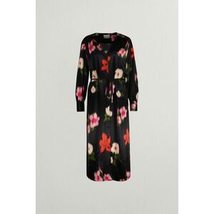 RUHA GANT RELAXED FLORAL PRINT SHIRT DRESS BLACK kép