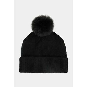 SAPKA GANT ALPACA BLEND POM POM BEANIE BLACK kép