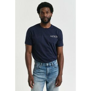 PÓLÓ GANT PRINTED GRAPHIC SS T-SHIRT EVENING BLUE kép