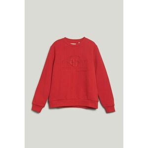 MELEGÍTŐ FELSŐ GANT REG TONAL SHIELD C-NECK SWEAT BRIGHT RED kép