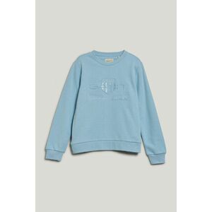 MELEGÍTŐ FELSŐ GANT REG TONAL SHIELD C-NECK SWEAT CALMING BLUE kép