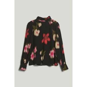 BLÚZ GANT FLORAL PRINT MOCK NECK BLOUSE BLACK kép