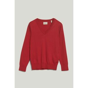 PULÓVER GANT FINE KNIT V-NECK BRIGHT RED kép