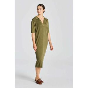 RUHA GANT D2. RIBBED RUGGER DRESS UTILITY GREEN kép