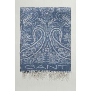 TAKARÓ GANT JACQUARD PAISLEY THROW 130X180 MID BLUE kép