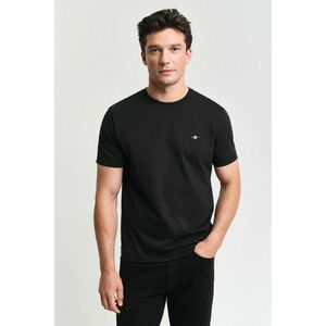 PÓLÓ GANT REG SHIELD SS T-SHIRT BLACK kép