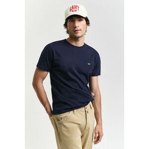 PÓLÓ GANT SLIM SHIELD SS T-SHIRT EVENING BLUE kép