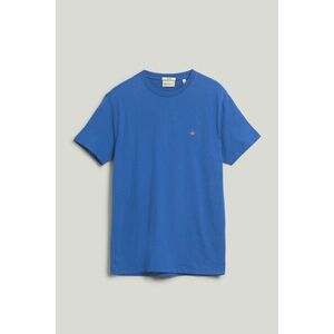 PÓLÓ GANT SLIM SHIELD SS T-SHIRT RICH BLUE kép