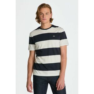 PÓLÓ GANT BAR STRIPE SS T-SHIRT EGGSHELL kép