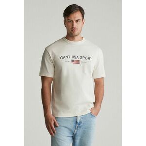 PÓLÓ GANT GRAPHIC T-SHIRT CREAM kép