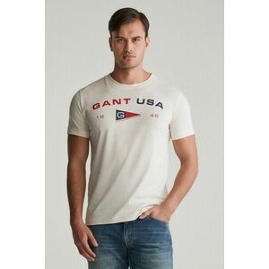 PÓLÓ GANT GRAPHIC SS T-SHIRT CREAM kép