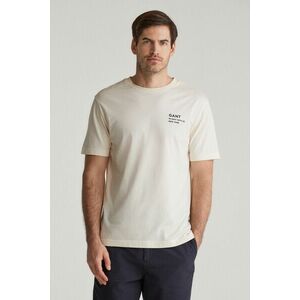 PÓLÓ GANT SMALL GRAPHIC SS TSHIRT CREAM kép