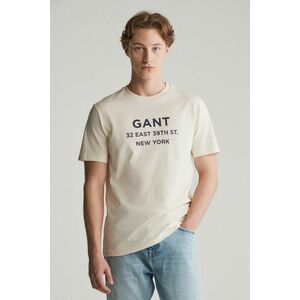 PÓLÓ GANT GRAPHIC PRINTED TSHIRT CREAM kép