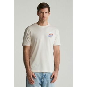 PÓLÓ GANT PLACED GRAPHIC TSHIRT CREAM kép