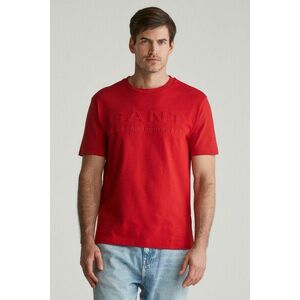 PÓLÓ GANT EMBOSSED SS TSHIRT RUBY RED kép