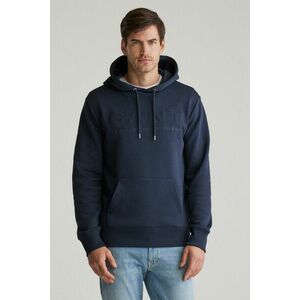 MELEGÍTŐFELSŐ GANT EMBOSSED HOODIE EVENING BLUE kép