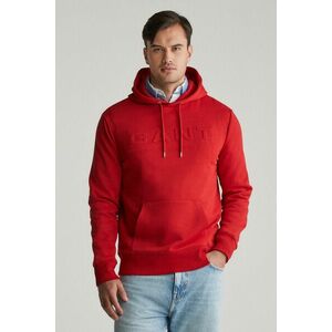 MELEGÍTŐFELSŐ GANT EMBOSSED HOODIE RUBY RED kép