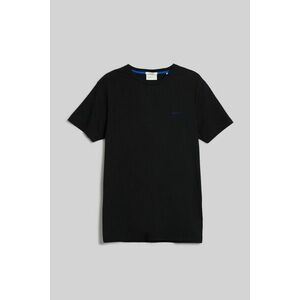 PÓLÓ GANT CONTRAST LOGO SS T-SHIRT BLACK kép