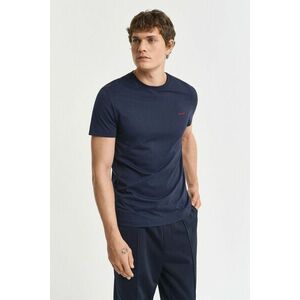 PÓLÓ GANT CONTRAST LOGO SS T-SHIRT EVENING BLUE kép