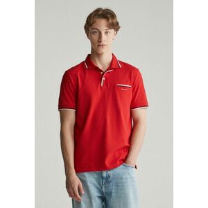 PÓLÓ GANT 2-COL TIPPING SS PIQUE POLO RUBY RED kép