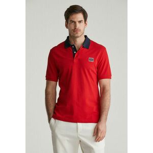 PÓLÓ GANT CONTRAST SS POLO RUBY RED kép