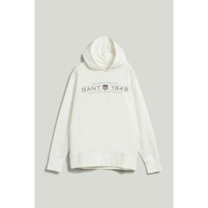 MELEGÍTŐFELSŐ GANT GRAPHIC HOODIE EGGSHELL kép