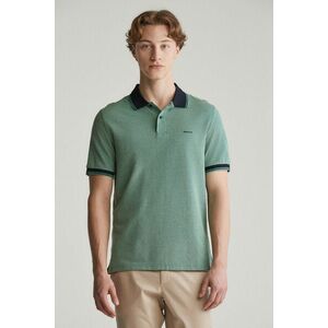 PÓLÓ GANT 4-COL OXFORD SS PIQUE DEEP GREEN kép