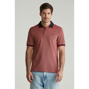 PÓLÓ GANT 4-COL OXFORD SS PIQUE RUBY RED kép