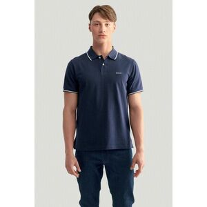 PÓLÓ GANT TIPPING SS PIQUE POLO EVENING BLUE kép