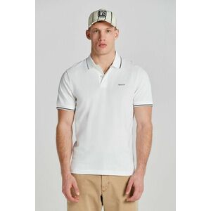 PÓLÓ GANT TIPPING SS PIQUE POLO WHITE kép