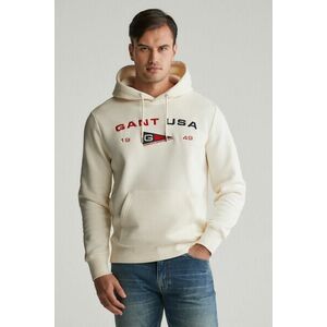 MELEGÍTŐFELSŐ GANT GRAPHIC SWEAT HOODIE CREAM kép