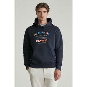 MELEGÍTŐFELSŐ GANT GRAPHIC SWEAT HOODIE EVENING BLUE kép